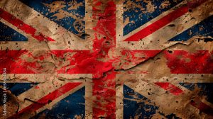 english country flag grunge, flag of great britain