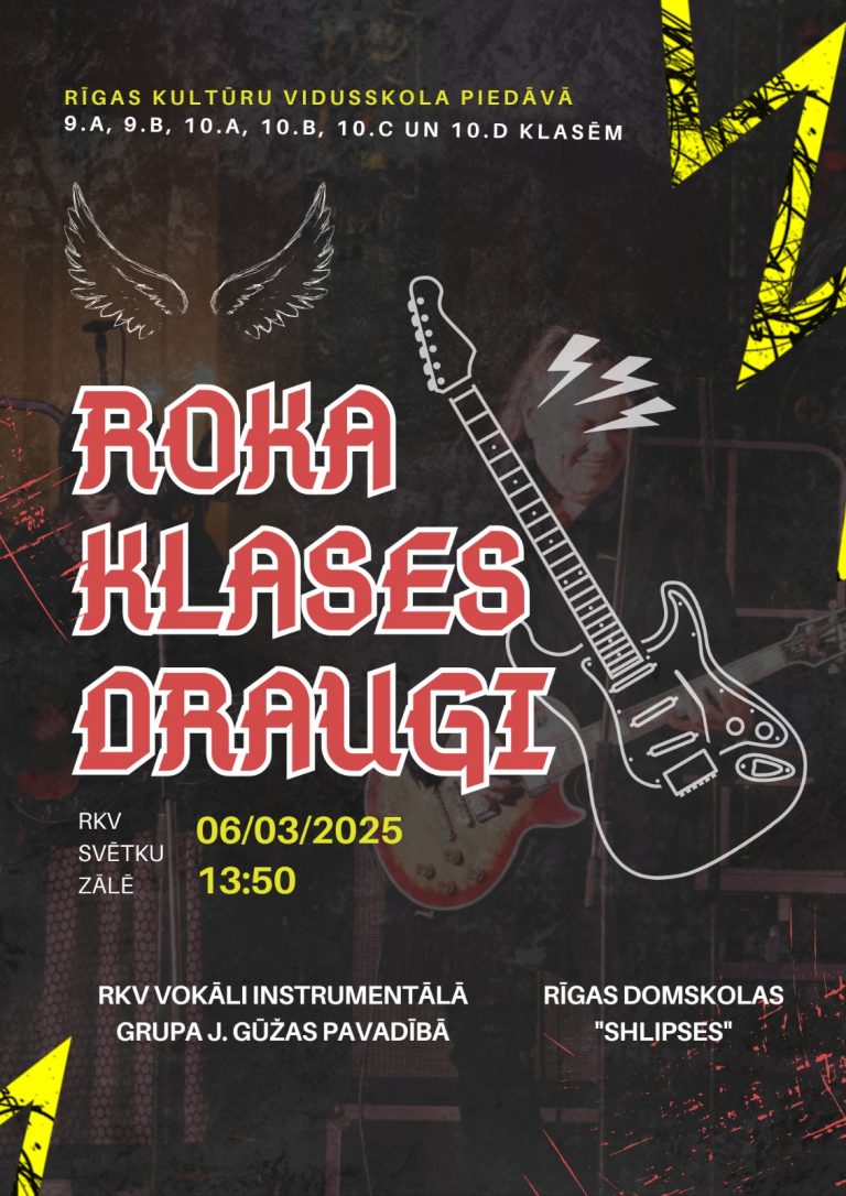 Roka klases draugi.